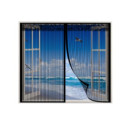 Magnetic Fly Screen Door/Window Curtain, No-Drill Adhesive Installation