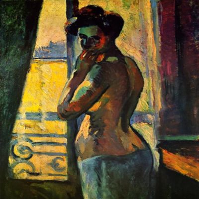 TPOFEBDR 5D DIY Diamond Painting Woman at the Window Mosaic Kit, Rhinestone Paint by Numbers, for Adults and Children, 30 x 40 cm