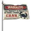 Man Cave Warning Crab Flag, 30 x 45 cm view 1