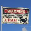 Man Cave Warning Crab Flag, 30 x 45 cm view 2