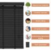 Real Wood Venetian Blinds, Black, 50 mm Slats, WH-150 × 160 cm (59 × 63 in) view 2