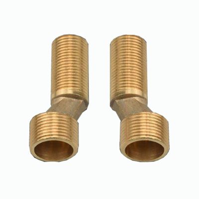 BiaoTeng S-Connection 1/2–3/4 in. Brass Angle Valve Adapter, Gold B