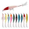 Comcapy 1pc 9 cm Minnow Wobbler Hard Fishing Lure with Feather Hook, 7.2 g, Color 8 view 2