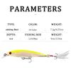 Comcapy 1pc 9 cm Minnow Wobbler Hard Fishing Lure with Feather Hook, 7.2 g, Color 8 view 3