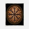 RFFLUX 3D Viking Sherpa Blanket 150 x 200 cm, Soft Microfiber Compass Design view 2