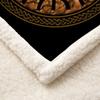 RFFLUX 3D Viking Sherpa Blanket 150 x 200 cm, Soft Microfiber Compass Design view 3