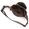 Men's and Women's Leather Waist Bag, Coffee view 3
