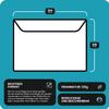 Netuno 50 Brown C4 Envelopes, 22.9 x 32.4 cm, for A4 Documents view 2