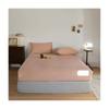 Warm Cashmere-Touch Microfiber Velvet Fitted Sheet, Pink, 150 x 200 cm, 1 Piece view 1