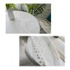 DIoFent Lace Dining Tablecloth, 100% Cotton, Shabby Chic, Rectangular, 3 Colors view 3