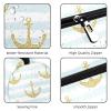 JDEZ Blue Stripe Anchor Pattern Pencil Case view 4