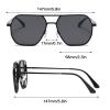 PRELGOSP Unisex Polarized Sunglasses, HD UV Protection, Gray view 4