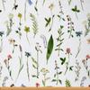 Fabric by the Yard, Spring Wildflowers, Waterproof Indoor/Outdoor Decor Fabric, Green and Red, 92 x 150 cm view 1