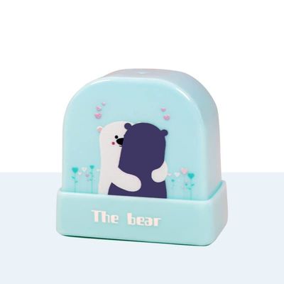 Personalized Name Stamp, Self-Inking, Custom Seal, Clothing and School Label, Waterproof (Blue Br)