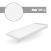 Seiletech.de Aluminum Exterior Window Sill, 130 cm, White RAL 9016, 35 cm Deep view 2