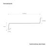 Seiletech.de Aluminum Exterior Window Sill, 130 cm, White RAL 9016, 35 cm Deep view 4