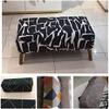 Stretch Bench Cover, Extra-Long Shoe Bench and Ottoman Slipcover view 4