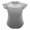 Alvivi Girls' Short-Sleeve Ballet Leotard, Gray B, Size 140 view 1