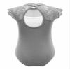 Alvivi Girls' Short-Sleeve Ballet Leotard, Gray B, Size 140 view 2