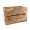 DARO Decorative Mango Wood Crate, Brown, 41 x 31 cm view 2