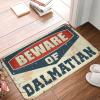 Man Cave Rules Beware of Dalmatian Doormat, Entrance Mat, Outdoor Rug (50 x 80 cm) view 1