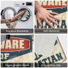 Man Cave Rules Beware of Dalmatian Doormat, Entrance Mat, Outdoor Rug (50 x 80 cm) view 4