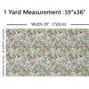 Boho Floral Paisley Upholstery Fabric, Waterproof Mandala Botanical Fabric, Green & Purple, 460 x 150 cm view 3