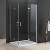 Corner-Entry Folding Shower Enclosure 100 x 70 x 195 cm, 6 mm Nano Safety Glass view 1