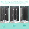 Corner-Entry Folding Shower Enclosure 100 x 70 x 195 cm, 6 mm Nano Safety Glass view 2