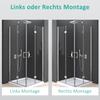 Corner-Entry Folding Shower Enclosure 100 x 70 x 195 cm, 6 mm Nano Safety Glass view 3