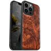 Carveit Wooden Case for iPhone 13 Pro, Plum-Jacobean view 1