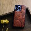 Carveit Wooden Case for iPhone 13 Pro, Plum-Jacobean view 4