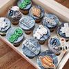 8-Piece Space-Themed Plastic Cookie Cutter Set view 3