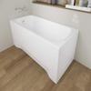 BADLAND CLASSIC White Acrylic Rectangular Bathtub 170 x 70 cm, 4-in-1 Set view 2
