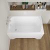 BADLAND CLASSIC White Acrylic Rectangular Bathtub 170 x 70 cm, 4-in-1 Set view 3