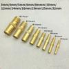OTANA Straight Brass Hose Connector, Equal Barb, 3–25 mm, Copper Push Coupling view 2