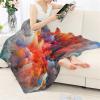 Dolyues Red Cloud Galaxy Air-Conditioning Quilted Blanket, Flannel Sherpa Throw, Soft Plush Fleece, Warm and Cozy - M view 4