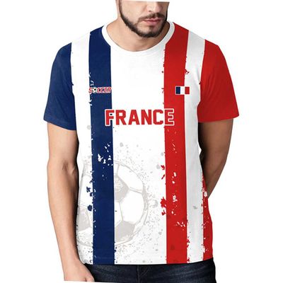 2022 Qatar World Cup France 3# Fan T-Shirt, 2XS