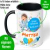 True Statements Personalized First Day of School Astronaut Mug, Black, 330 ml view 2