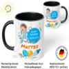 True Statements Personalized First Day of School Astronaut Mug, Black, 330 ml view 4