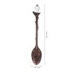 6-Piece Set Vintage Carved Coffee Spoons, Retro Mini Dessert Spoons view 3