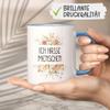 FunTasstic “I Hate People” Ceramic Coffee Mug, Double-Sided Print, 330 ml, Cambridge Blue view 3