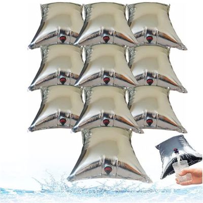 Emergency Collapsible Water Bag, 10 × 10 L, with Spigot