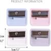 TIANYIA Mini Manual Pencil Sharpeners with Shavings Tray, 48-Pack, 4 Colors view 2