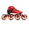 Professional Inline Speed Skates, 4-Wheel Carbon Fiber Single-Row Roller Skates, Red, EU 45 view 2