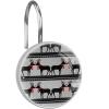 12-Pack Decorative Shower Curtain Hooks, Stainless Steel Rings with Romantic Deer Design view 1