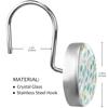 12-Pack Decorative Shower Curtain Hooks, Stainless Steel Rings with Leaf Design view 3