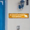 Pug Street Custom Metal Sign – “Dog Is My Doorbell,” 30.5 x 7.6 cm view 4
