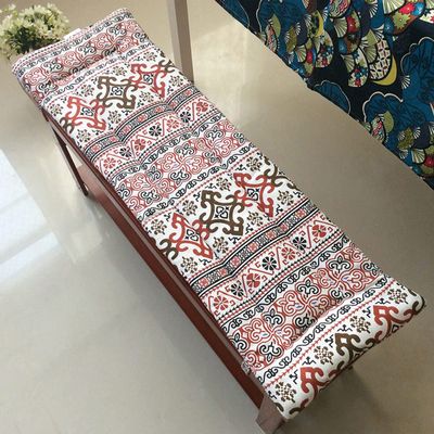 Garden Bench Cushion, Rectangular Cotton Seat Pad