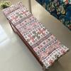 Garden Bench Cushion, Rectangular Cotton Seat Pad view 1